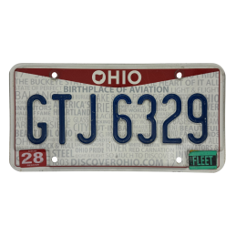 OHIO license plate
