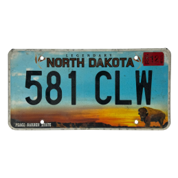 North Dakota license plate