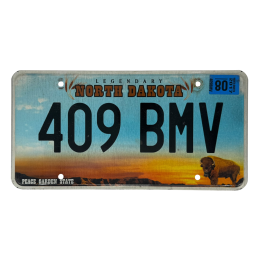 North Dakota license plate