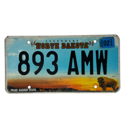 North Dakota license plate
