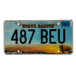 North Dakota license plate