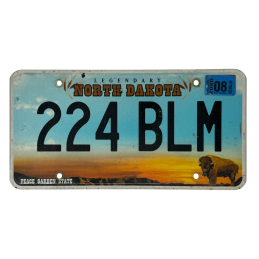North Dakota license plate