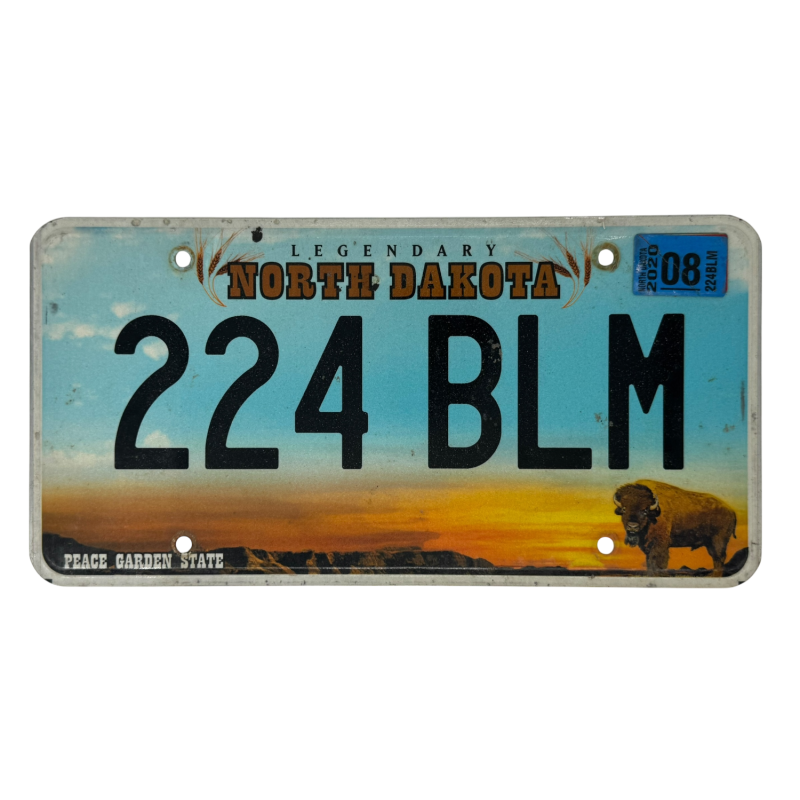 North Dakota license plate