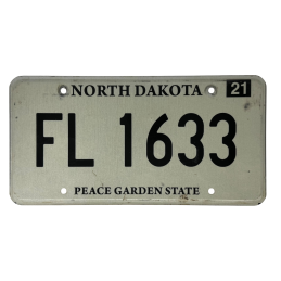 North Dakota license plate
