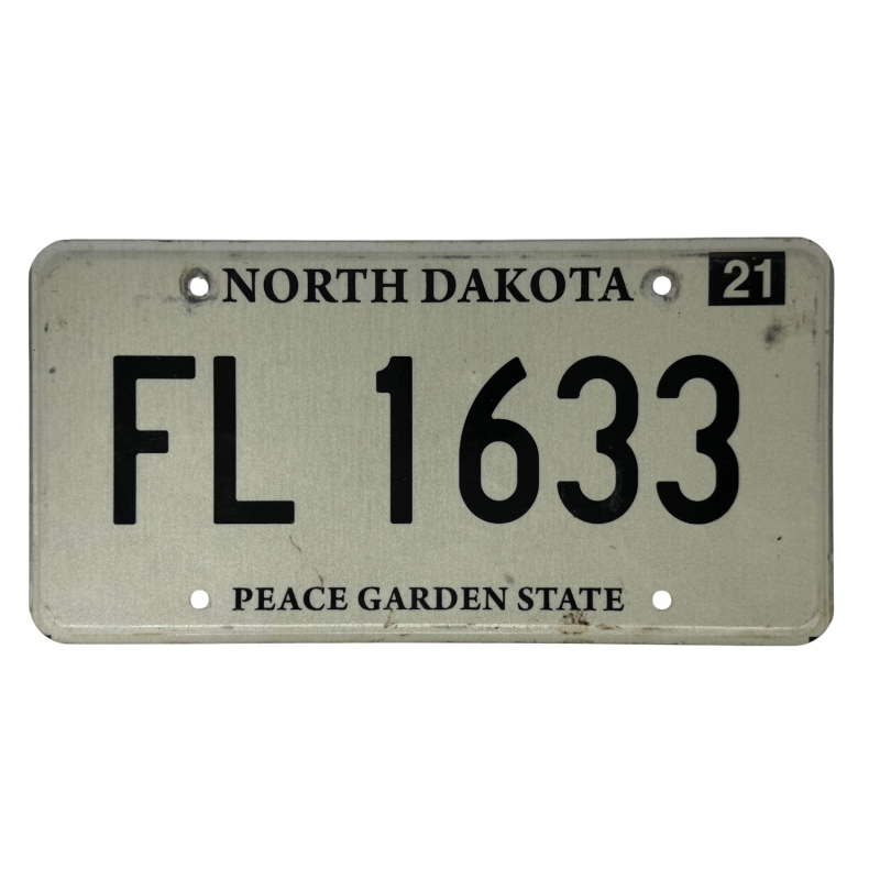 North Dakota Nummernschild North Dakota Nummernschild