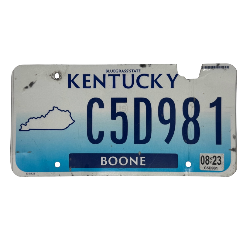 Placa de Kentucky Placa de Kentucky
