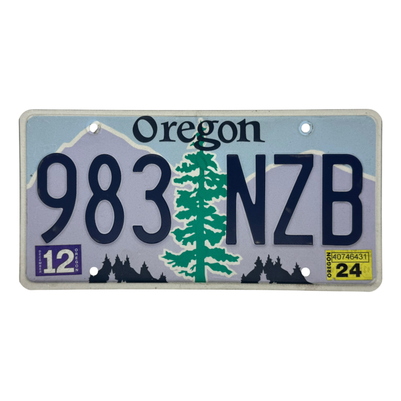 Oregon -Nummernschild Oregon -Nummernschild