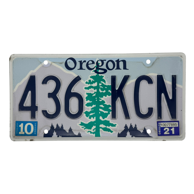 Oregon -Nummernschild Oregon -Nummernschild