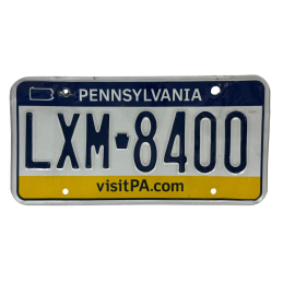 Pennsylvania license plate