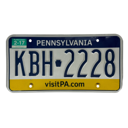 Pennsylvania license plate