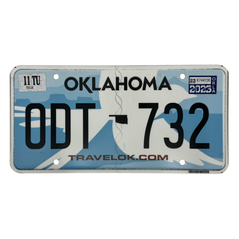 Oklahomos valstybinio numerio ženklas Oklahomos valstybinio numerio ženklas