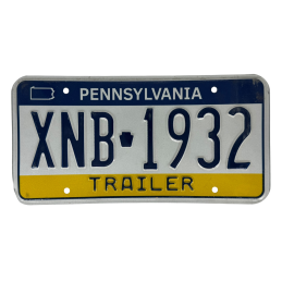 Pennsylvania license plate