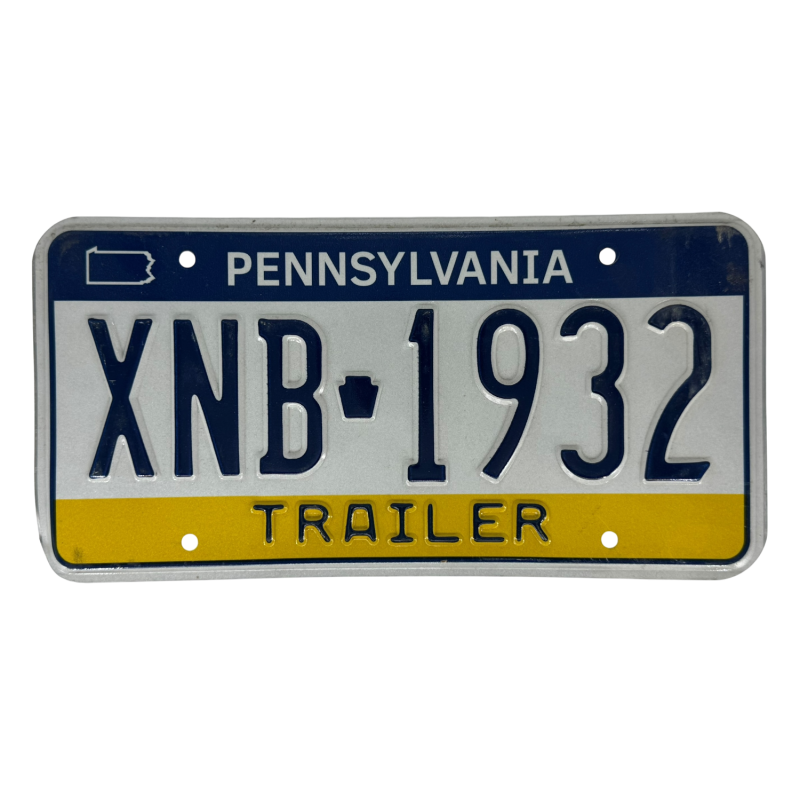 Pennsylvania license plate