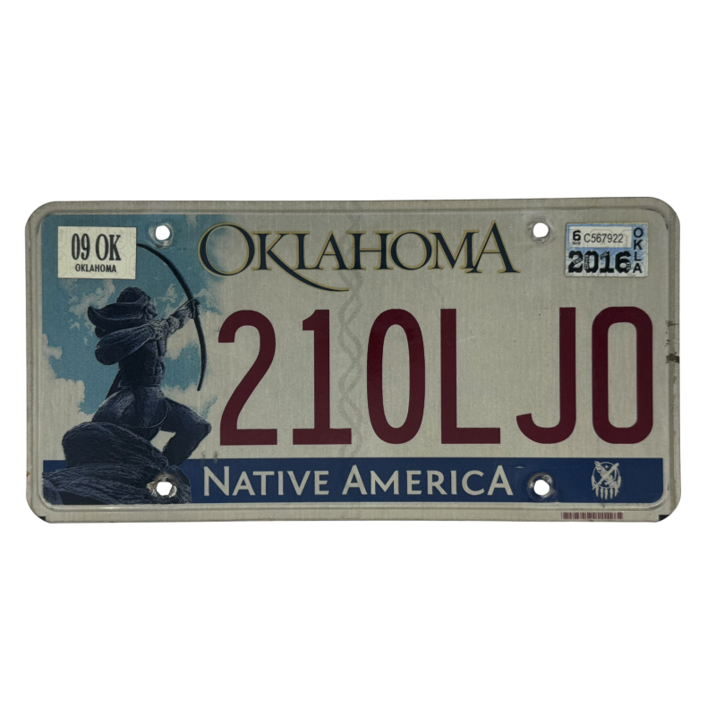 Oklahoma -Nummernschild Oklahoma -Nummernschild