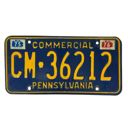 Pennsylvania license plate