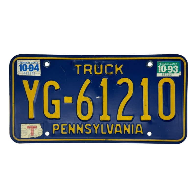 Pennsylvania license plate Pennsylvania license plate
