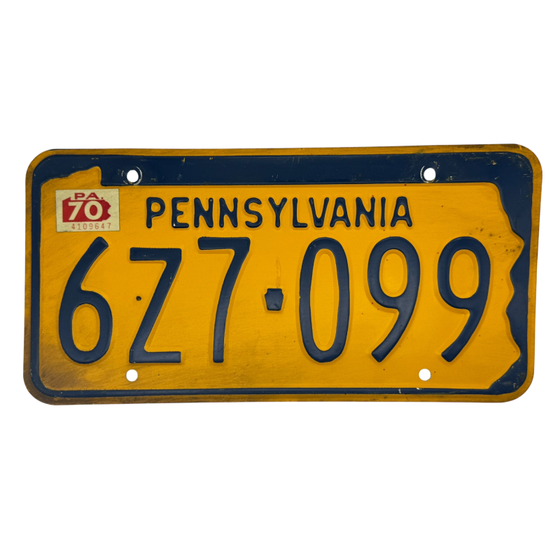 Pennsylvania license plate Pennsylvania license plate