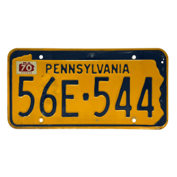 Pennsylvania license plate