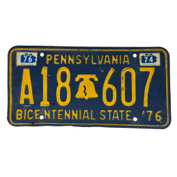 Pennsylvania license plate