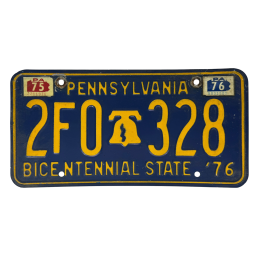 Pennsylvania license plate