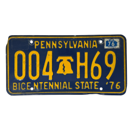 Pennsylvania license plate
