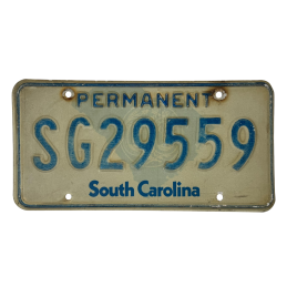 South Carolina license plate