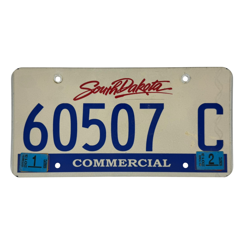 South Dakota license plate