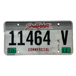 South Dakota license plate