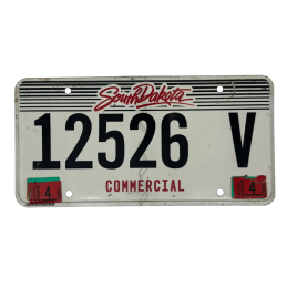 South Dakota license plate