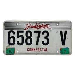 South Dakota license plate
