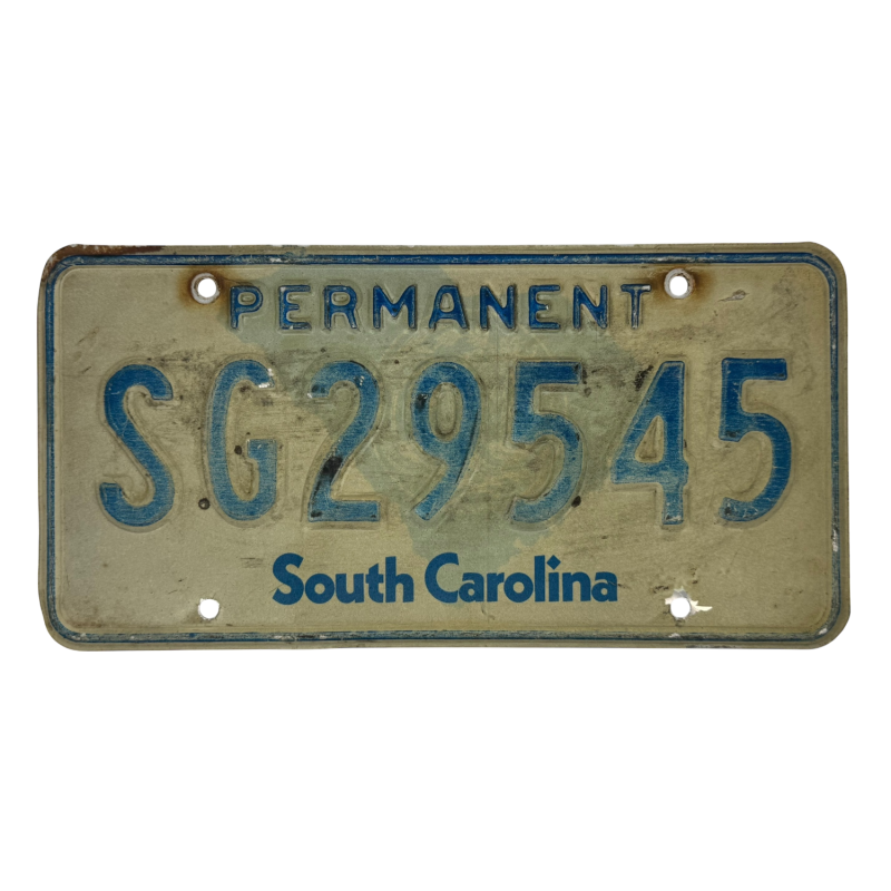 South Carolina license plate South Carolina license plate