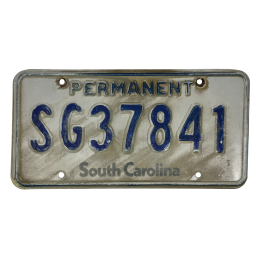 South Carolina license plate