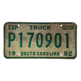 South Carolina license plate