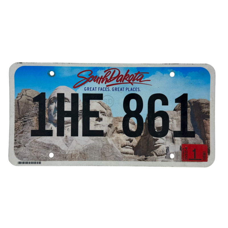 South Dakota Nummernschild South Dakota Nummernschild
