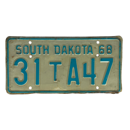 South Dakota license plate