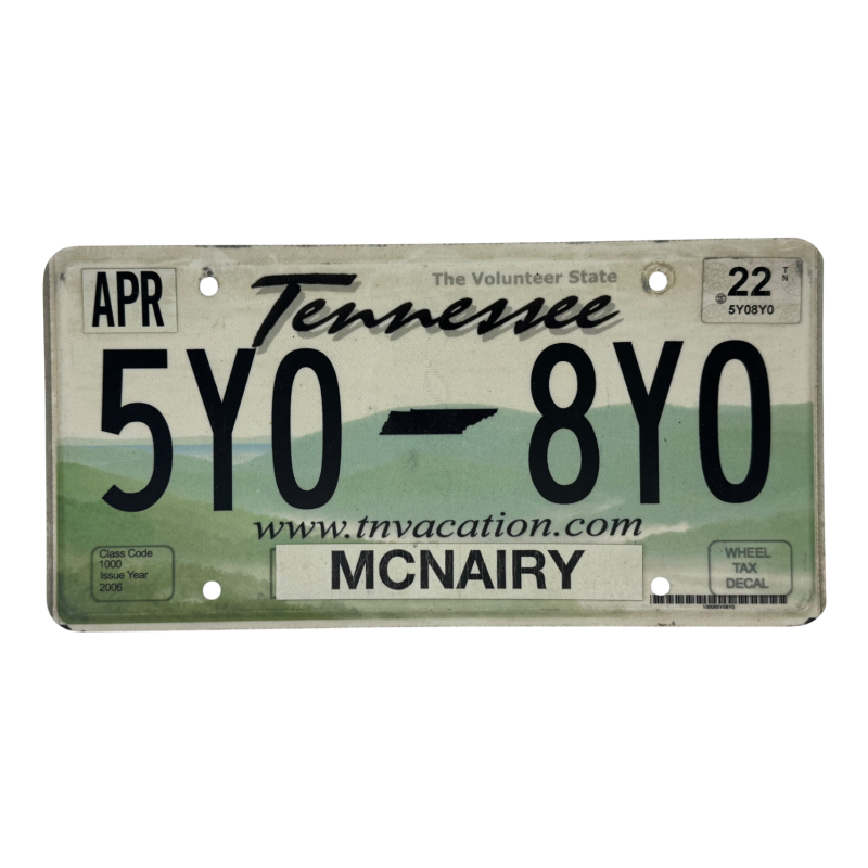 Tablica rejestracyjna Tennessee Tablica rejestracyjna Tennessee