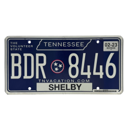 Tennessee license plate