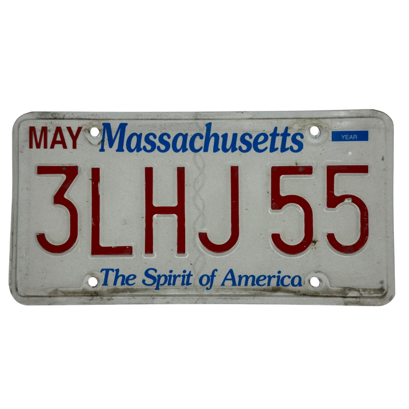 Massachusetts license plate Massachusetts license plate