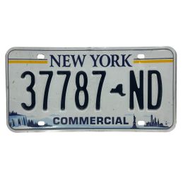 New York license plate