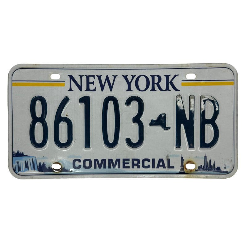 New York license plate