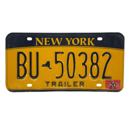 New York license plate