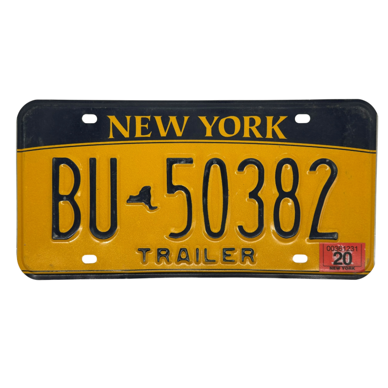 New York license plate