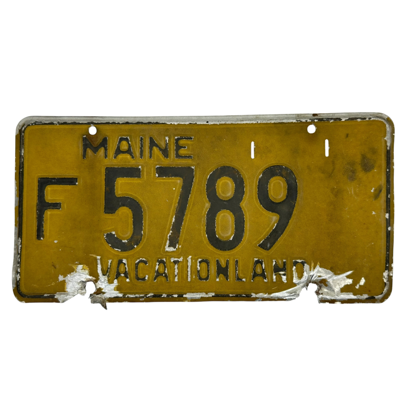 Maine license plate