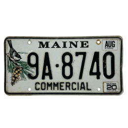 Maine license plate
