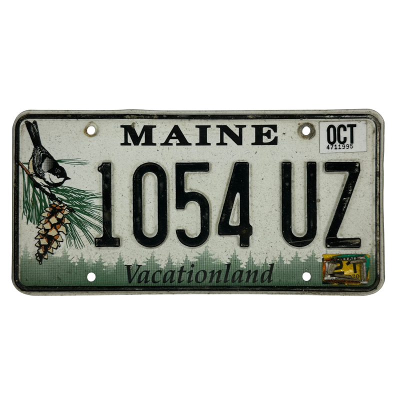 Maine license plate Maine license plate