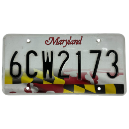 Maryland license plate
