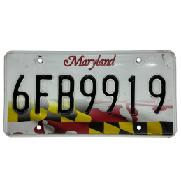 Maryland license plate
