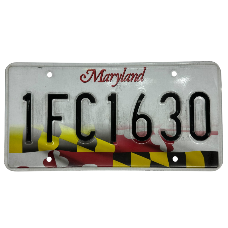 Maryland license plate