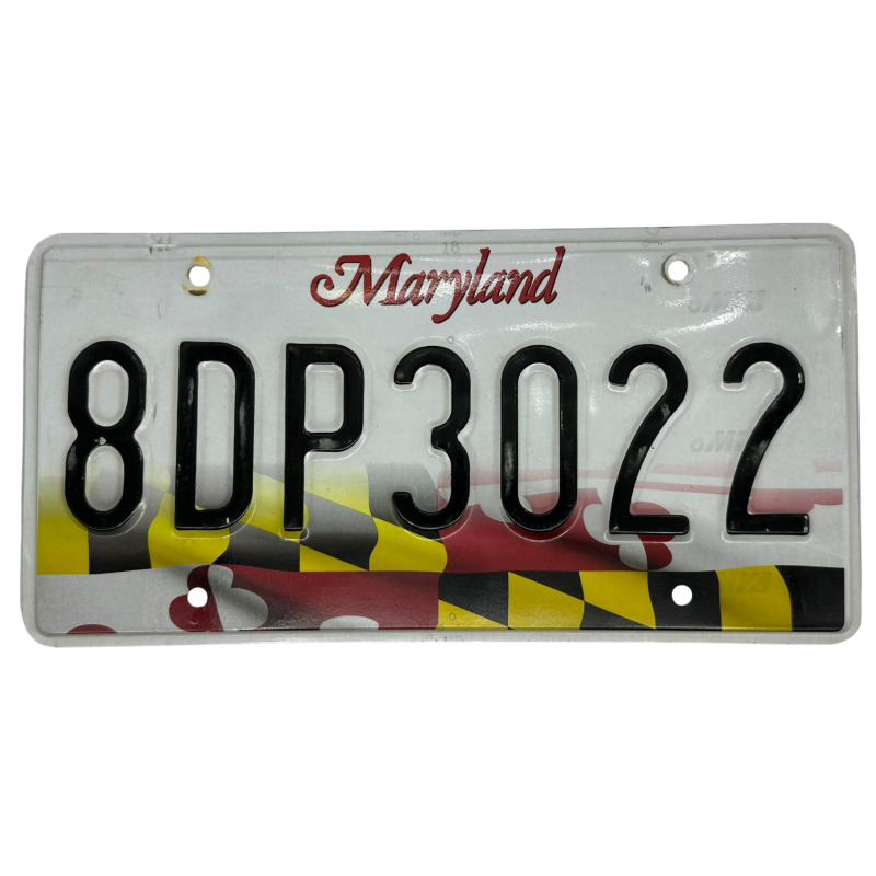 Maryland license plate