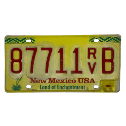 New Mexico license plate